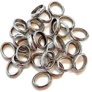 As Low As $2 Antique Silver Connector Links 13mm x 10mm (30)